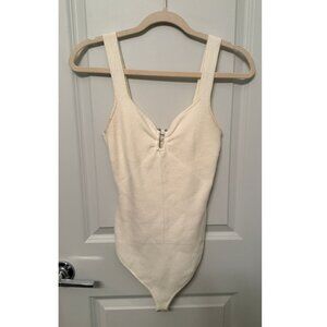 Abercrombie White Sweater Tank Bodysuit